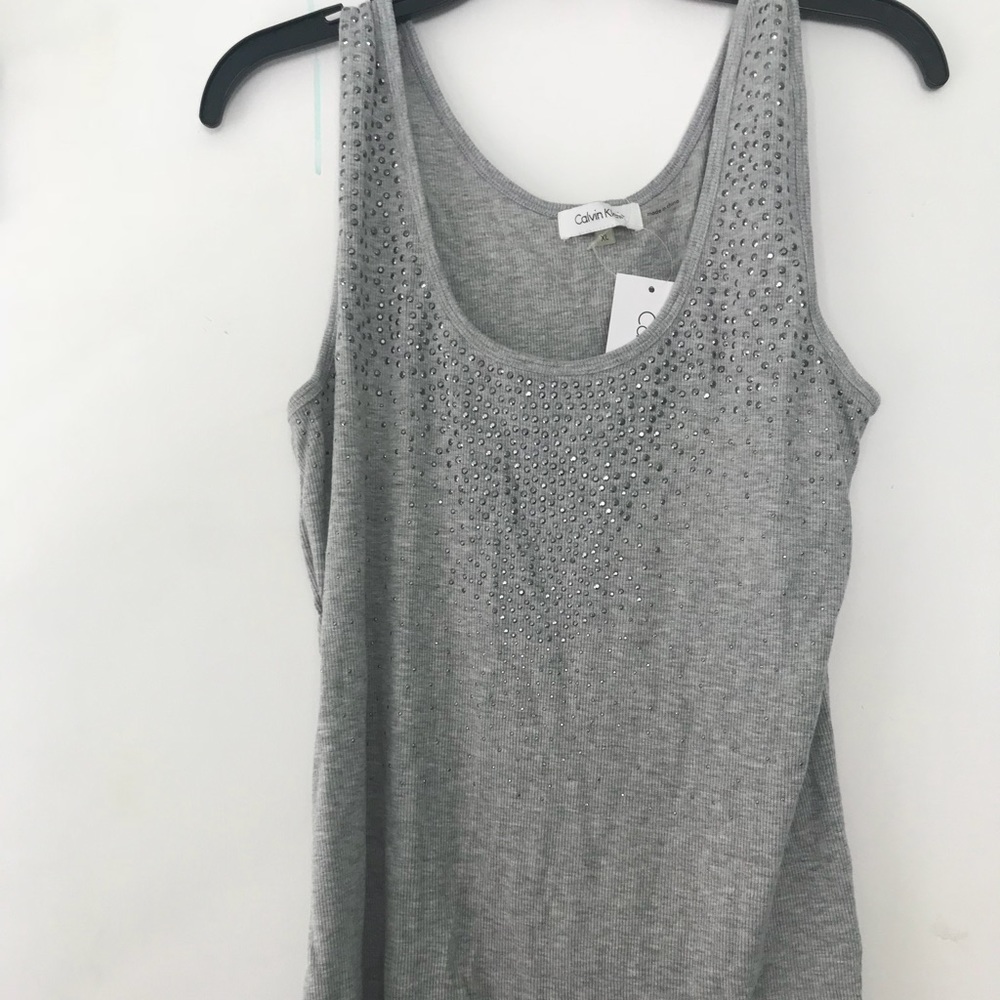Embellished Calvin Klein tank top